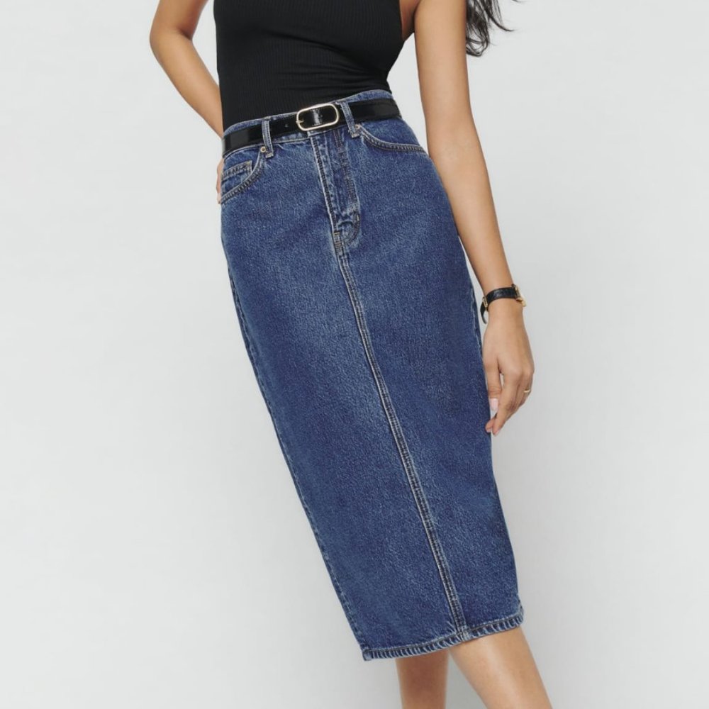 NWT Jayde Denim Skirt